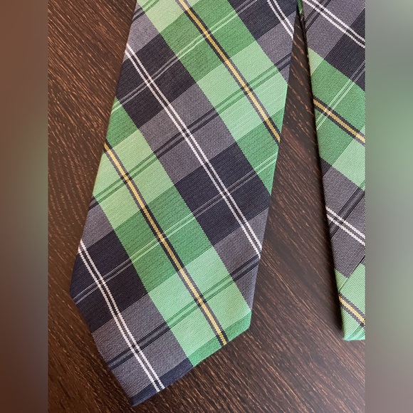 Brooks Brothers Blue & Green Striped Long Men's Neck Tie - Picture 2 of 4